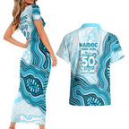 Cronulla Sharks NAIDOC Week 2026 Couples Matching Short Sleeve Bodycon Dress and Hawaiian Shirt First Nations of Australia Aboriginal Mascot Rugby