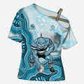 Cronulla Sharks NAIDOC Week 2026 Cross Shoulder Shirt First Nations of Australia Aboriginal Mascot Rugby