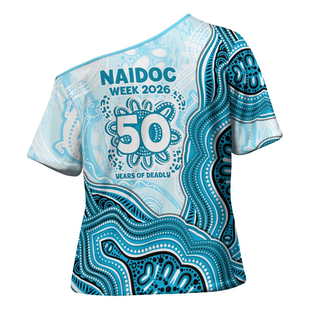 Cronulla Sharks NAIDOC Week 2026 Cross Shoulder Shirt First Nations of Australia Aboriginal Mascot Rugby