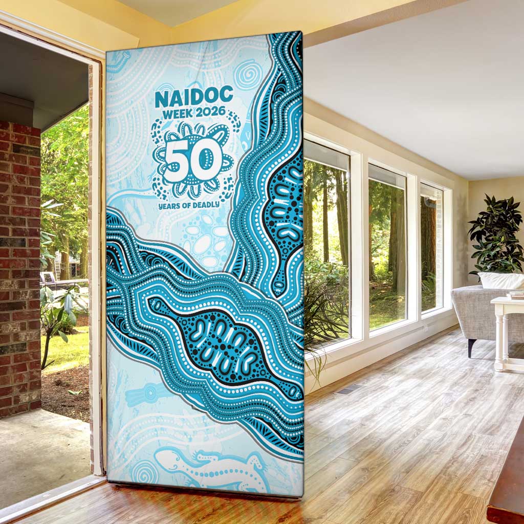 Cronulla Sharks NAIDOC Week 2026 Door Cover First Nations of Australia Aboriginal Mascot Rugby