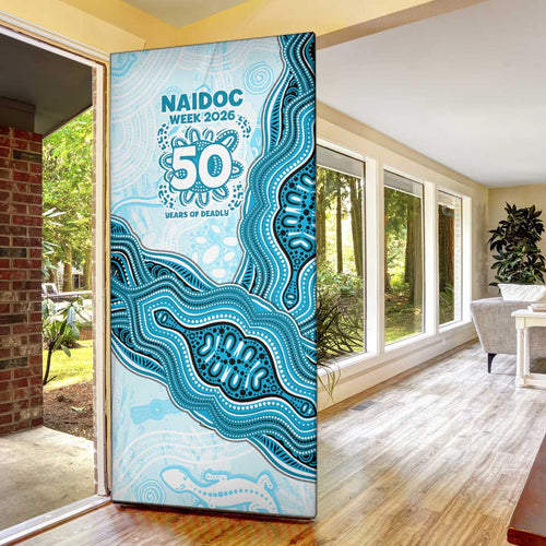 Cronulla Sharks NAIDOC Week 2026 Door Cover First Nations of Australia Aboriginal Mascot Rugby