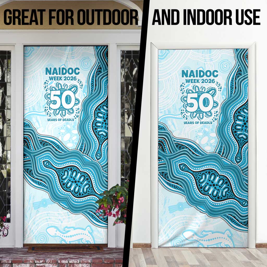Cronulla Sharks NAIDOC Week 2026 Door Cover First Nations of Australia Aboriginal Mascot Rugby
