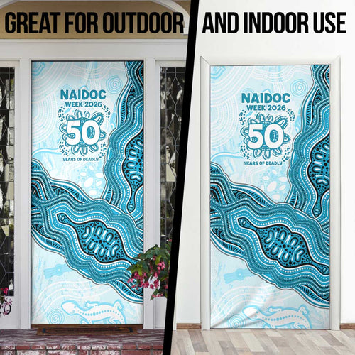Cronulla Sharks NAIDOC Week 2026 Door Cover First Nations of Australia Aboriginal Mascot Rugby