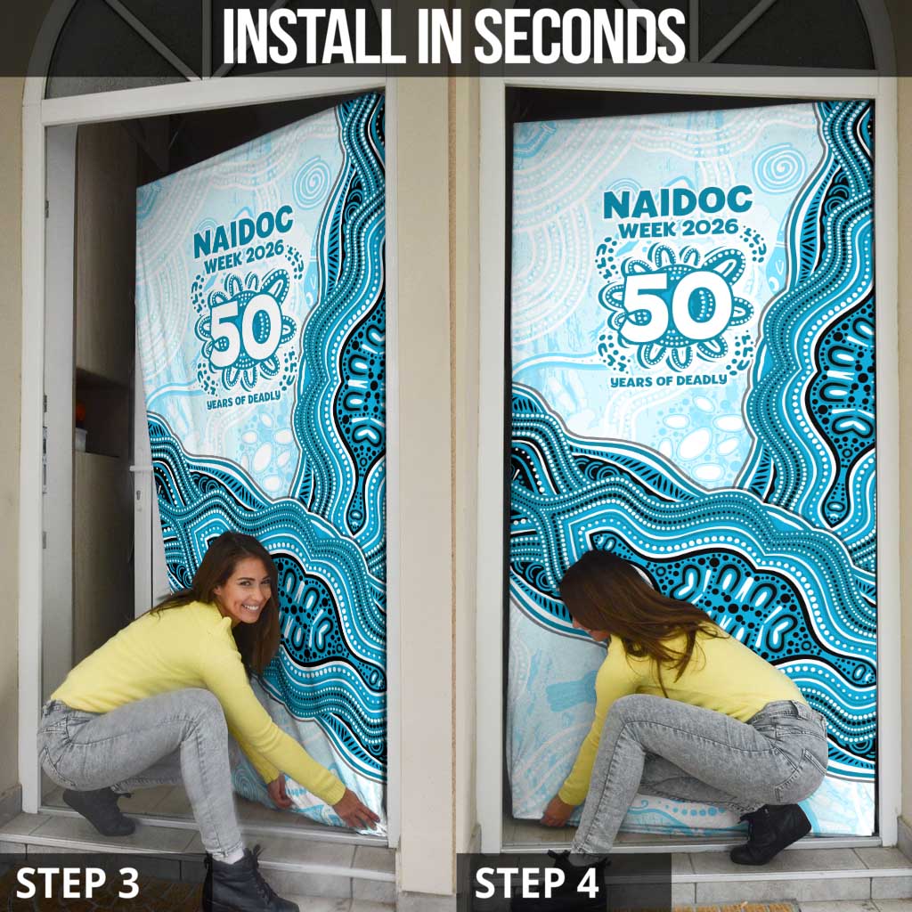 Cronulla Sharks NAIDOC Week 2026 Door Cover First Nations of Australia Aboriginal Mascot Rugby