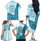 Cronulla Sharks NAIDOC Week 2026 Family Matching Off The Shoulder Long Sleeve Dress and Hawaiian Shirt First Nations of Australia Aboriginal Mascot Rugby
