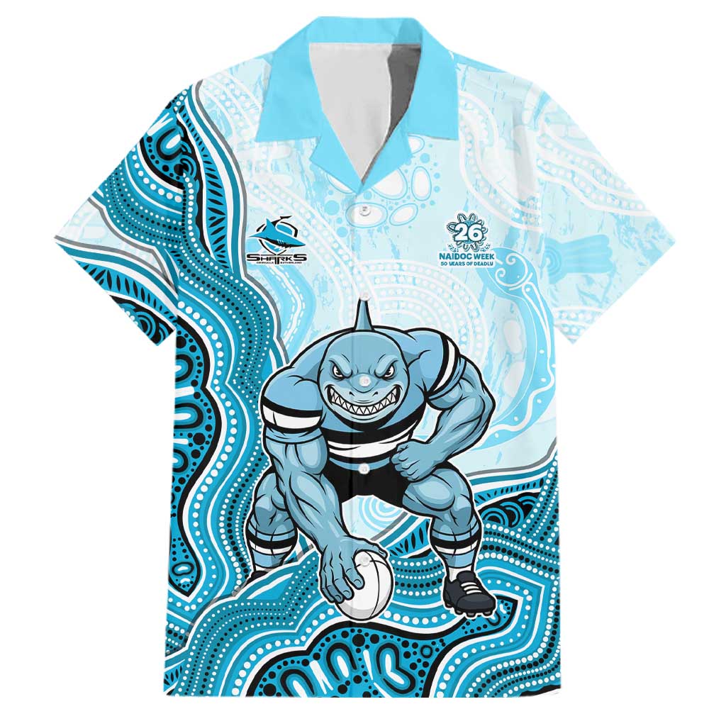 Cronulla Sharks NAIDOC Week 2026 Family Matching Off Shoulder Maxi Dress and Hawaiian Shirt First Nations of Australia Aboriginal Mascot Rugby