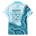 Cronulla Sharks NAIDOC Week 2026 Family Matching Off Shoulder Maxi Dress and Hawaiian Shirt First Nations of Australia Aboriginal Mascot Rugby