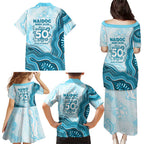 Cronulla Sharks NAIDOC Week 2026 Family Matching Puletasi and Hawaiian Shirt First Nations of Australia Aboriginal Mascot Rugby