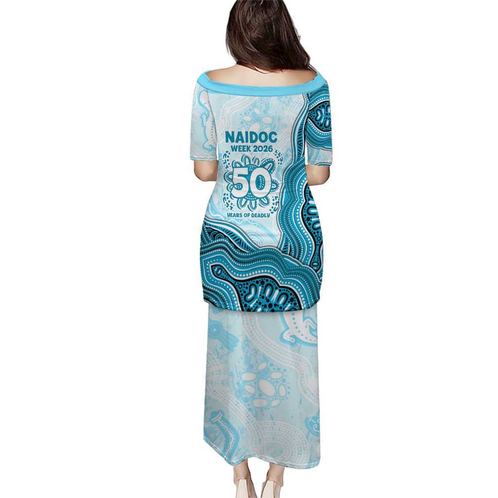 Cronulla Sharks NAIDOC Week 2026 Family Matching Puletasi and Hawaiian Shirt First Nations of Australia Aboriginal Mascot Rugby