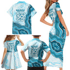 Cronulla Sharks NAIDOC Week 2026 Family Matching Short Sleeve Bodycon Dress and Hawaiian Shirt First Nations of Australia Aboriginal Mascot Rugby