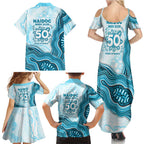 Cronulla Sharks NAIDOC Week 2026 Family Matching Summer Maxi Dress and Hawaiian Shirt First Nations of Australia Aboriginal Mascot Rugby