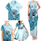 Cronulla Sharks NAIDOC Week 2026 Family Matching Tank Maxi Dress and Hawaiian Shirt First Nations of Australia Aboriginal Mascot Rugby