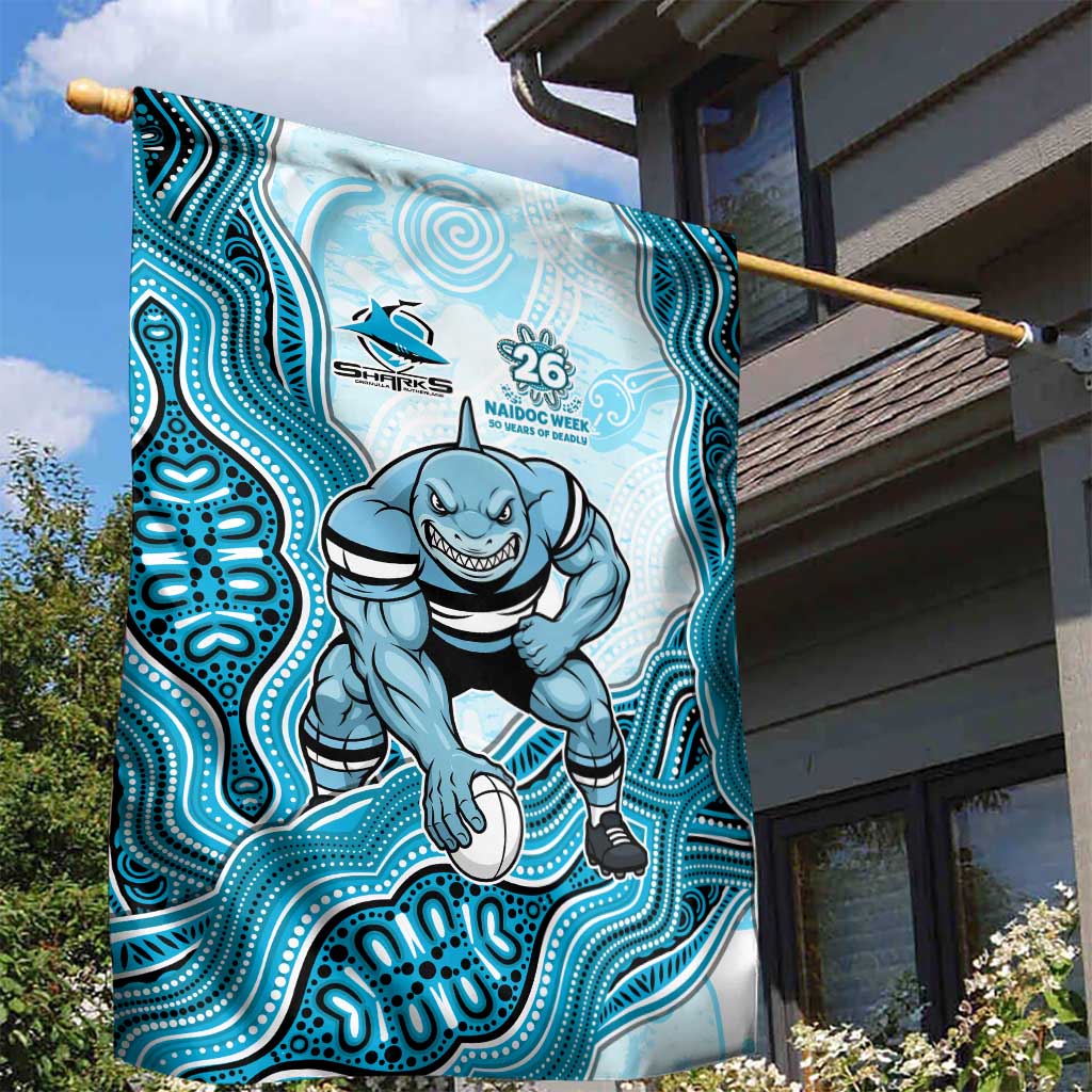 Cronulla Sharks NAIDOC Week 2026 Garden Flag First Nations of Australia Aboriginal Mascot Rugby