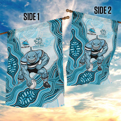 Cronulla Sharks NAIDOC Week 2026 Garden Flag First Nations of Australia Aboriginal Mascot Rugby