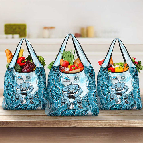 Cronulla Sharks NAIDOC Week 2026 Grocery Bag First Nations of Australia Aboriginal Mascot Rugby