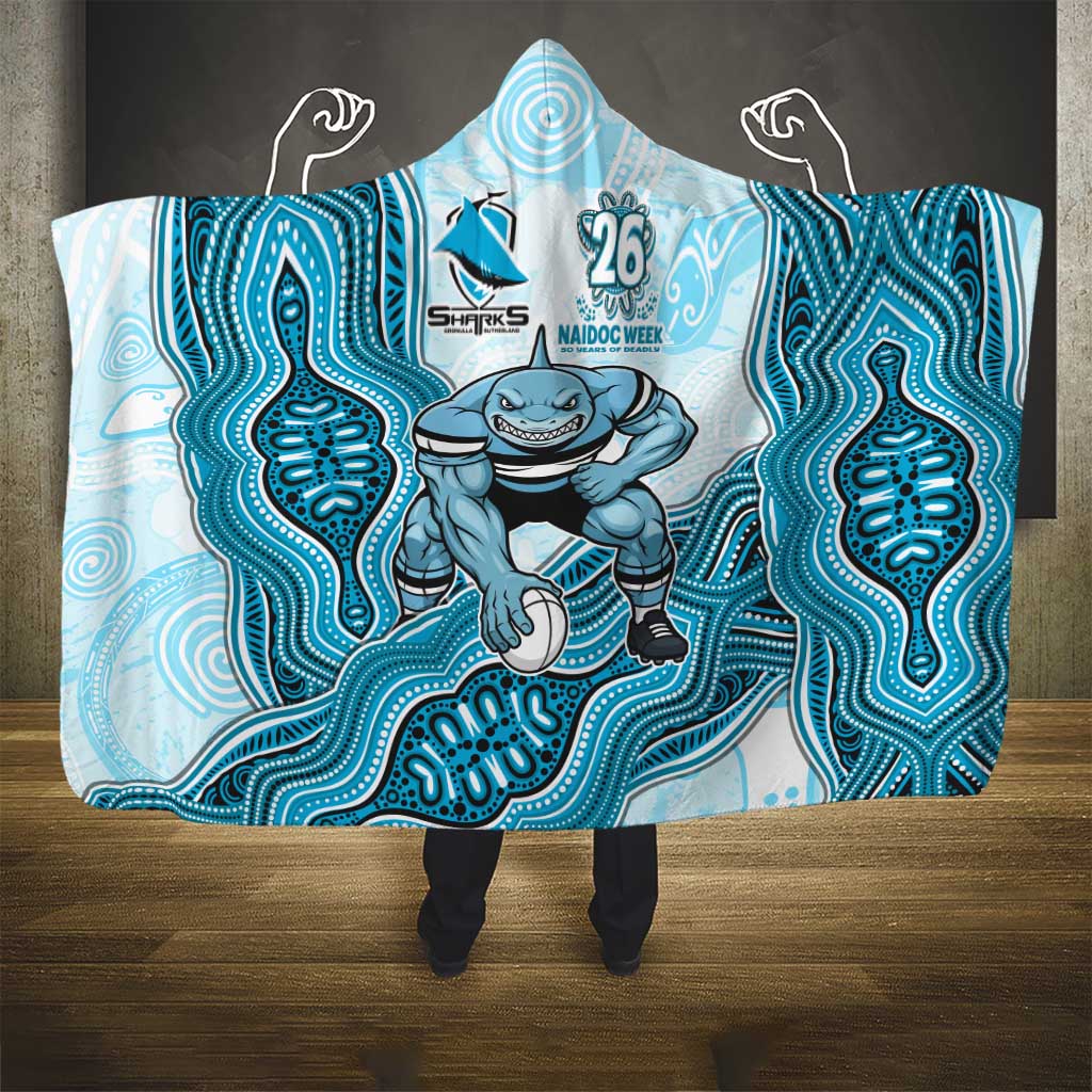 Cronulla Sharks NAIDOC Week 2026 Hooded Blanket First Nations of Australia Aboriginal Mascot Rugby