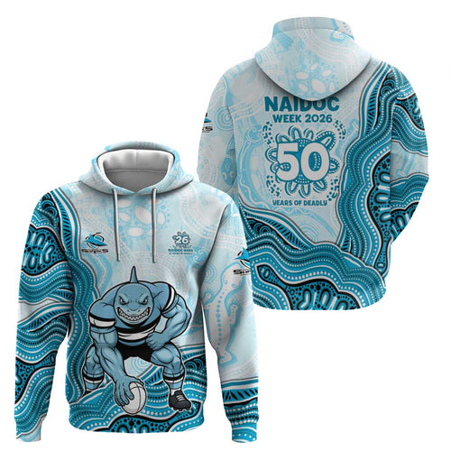 Cronulla Sharks NAIDOC Week 2026 Hoodie First Nations of Australia Aboriginal Mascot Rugby