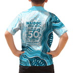 Cronulla Sharks NAIDOC Week 2026 Kid Hawaiian Shirt First Nations of Australia Aboriginal Mascot Rugby