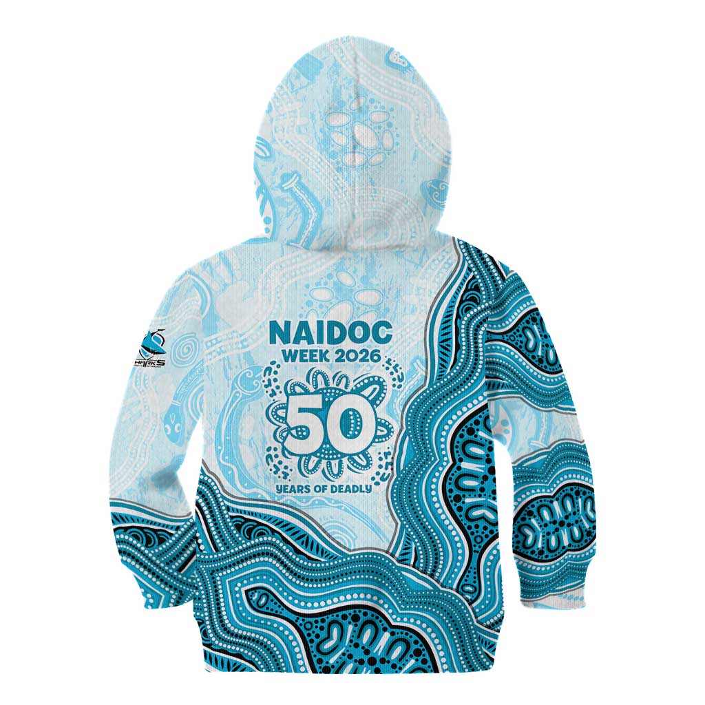 Cronulla Sharks NAIDOC Week 2026 Kid Hoodie First Nations of Australia Aboriginal Mascot Rugby