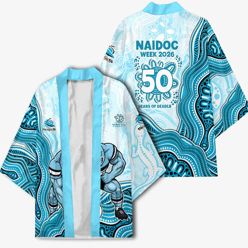 Cronulla Sharks NAIDOC Week 2026 Kimono First Nations of Australia Aboriginal Mascot Rugby