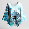 Cronulla Sharks NAIDOC Week 2026 Kimono Sleeve Blouse First Nations of Australia Aboriginal Mascot Rugby
