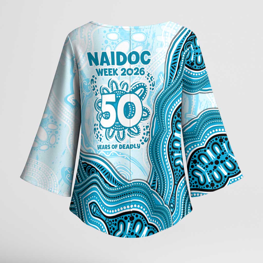 Cronulla Sharks NAIDOC Week 2026 Kimono Sleeve Blouse First Nations of Australia Aboriginal Mascot Rugby