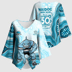 Cronulla Sharks NAIDOC Week 2026 Kimono Sleeve Blouse First Nations of Australia Aboriginal Mascot Rugby