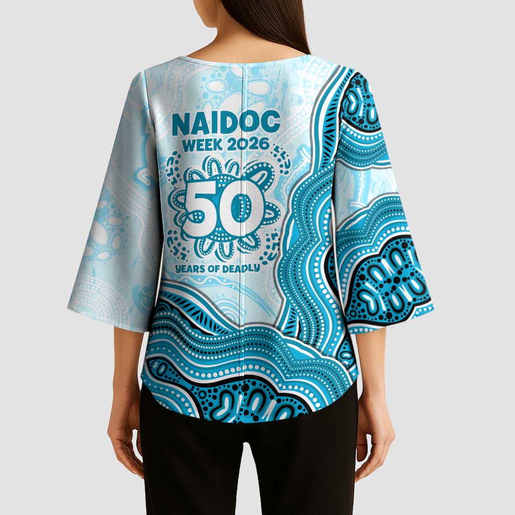 Cronulla Sharks NAIDOC Week 2026 Kimono Sleeve Blouse First Nations of Australia Aboriginal Mascot Rugby