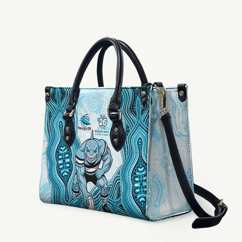 Cronulla Sharks NAIDOC Week 2026 Leather Bag First Nations of Australia Aboriginal Mascot Rugby