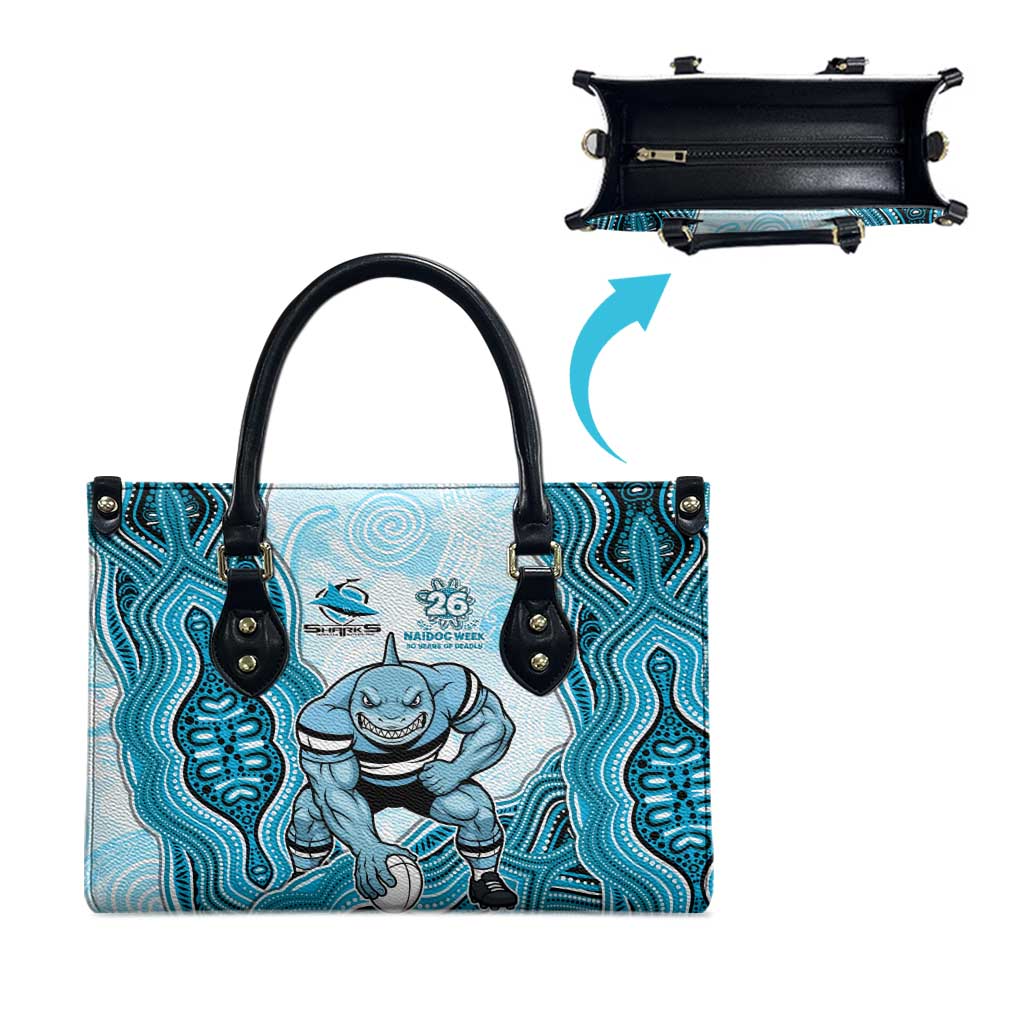 Cronulla Sharks NAIDOC Week 2026 Leather Bag First Nations of Australia Aboriginal Mascot Rugby