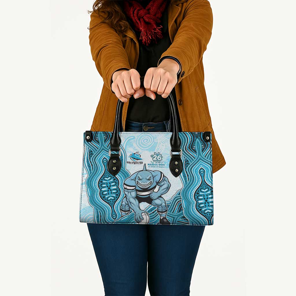 Cronulla Sharks NAIDOC Week 2026 Leather Bag First Nations of Australia Aboriginal Mascot Rugby