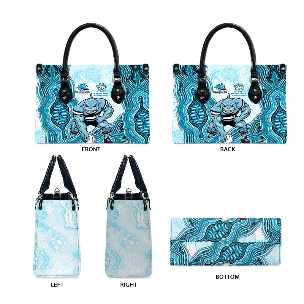 Cronulla Sharks NAIDOC Week 2026 Leather Bag First Nations of Australia Aboriginal Mascot Rugby
