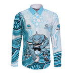 Cronulla Sharks NAIDOC Week 2026 Long Sleeve Button Shirt First Nations of Australia Aboriginal Mascot Rugby