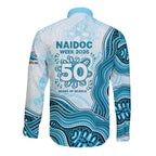 Cronulla Sharks NAIDOC Week 2026 Long Sleeve Button Shirt First Nations of Australia Aboriginal Mascot Rugby