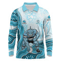 Cronulla Sharks NAIDOC Week 2026 Long Sleeve Polo Shirt First Nations of Australia Aboriginal Mascot Rugby