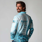 Cronulla Sharks NAIDOC Week 2026 Long Sleeve Polo Shirt First Nations of Australia Aboriginal Mascot Rugby
