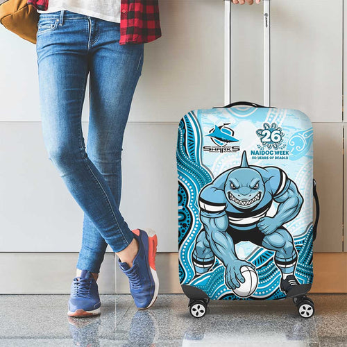 Cronulla Sharks NAIDOC Week 2026 Luggage Cover First Nations of Australia Aboriginal Mascot Rugby