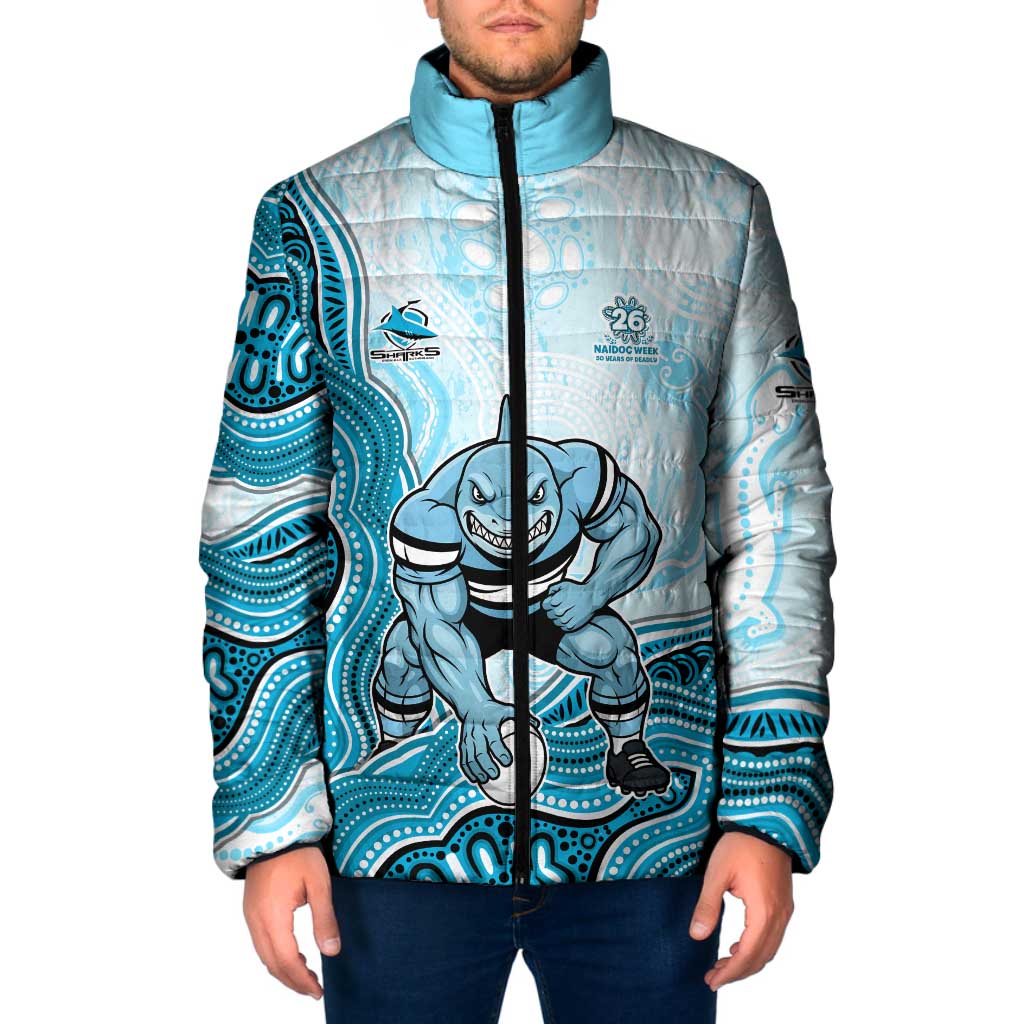 Cronulla Sharks NAIDOC Week 2026 Padded Jacket First Nations of Australia Aboriginal Mascot Rugby