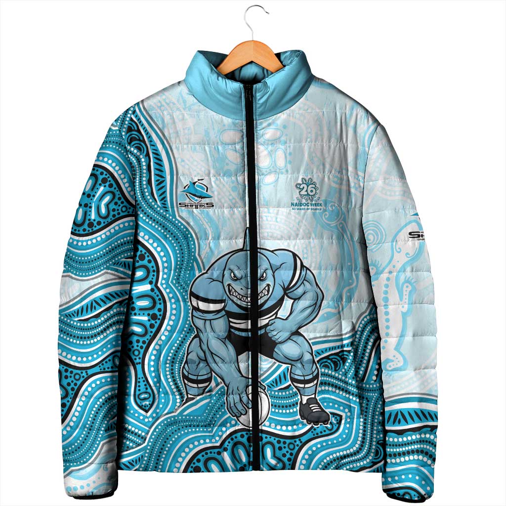 Cronulla Sharks NAIDOC Week 2026 Padded Jacket First Nations of Australia Aboriginal Mascot Rugby