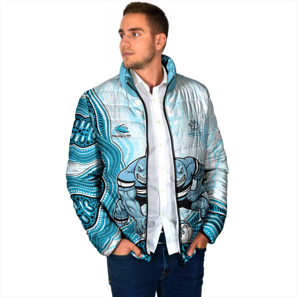Cronulla Sharks NAIDOC Week 2026 Padded Jacket First Nations of Australia Aboriginal Mascot Rugby