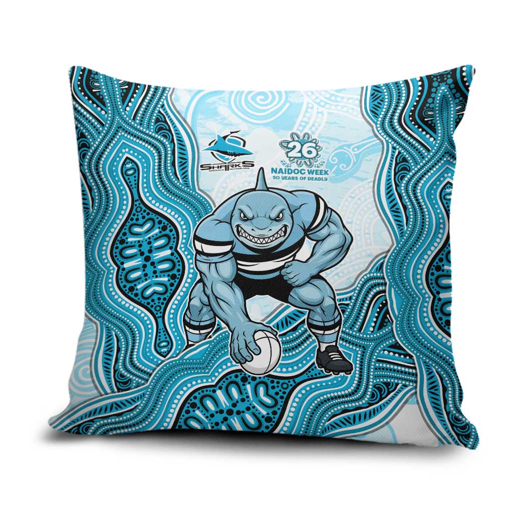 Cronulla Sharks NAIDOC Week 2026 Pillow Cover First Nations of Australia Aboriginal Mascot Rugby