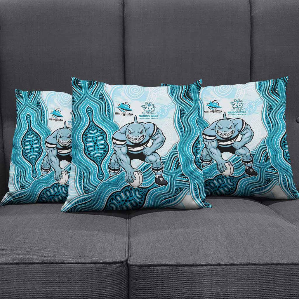 Cronulla Sharks NAIDOC Week 2026 Pillow Cover First Nations of Australia Aboriginal Mascot Rugby