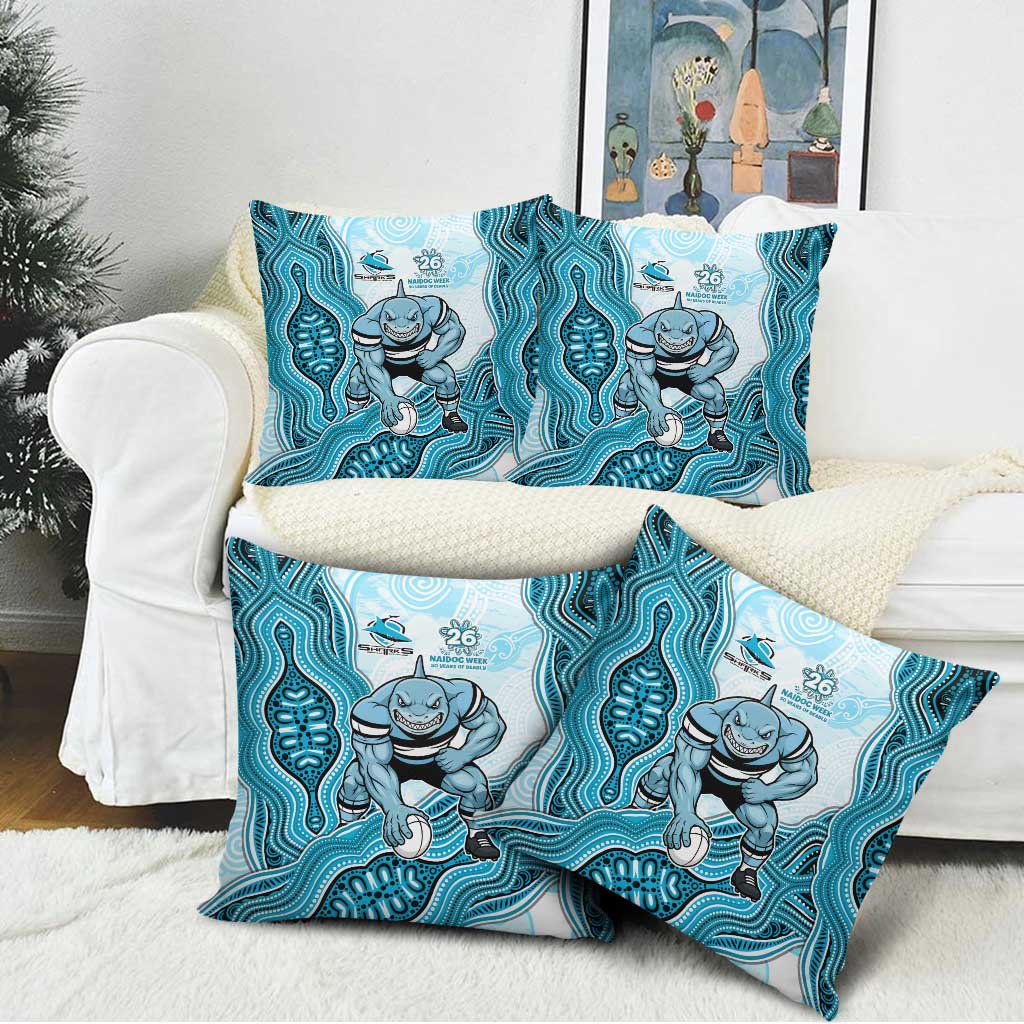 Cronulla Sharks NAIDOC Week 2026 Pillow Cover First Nations of Australia Aboriginal Mascot Rugby