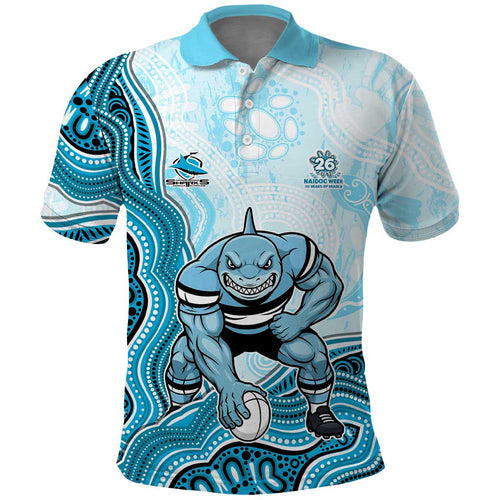 Cronulla Sharks NAIDOC Week 2026 Polo Shirt First Nations of Australia Aboriginal Mascot Rugby