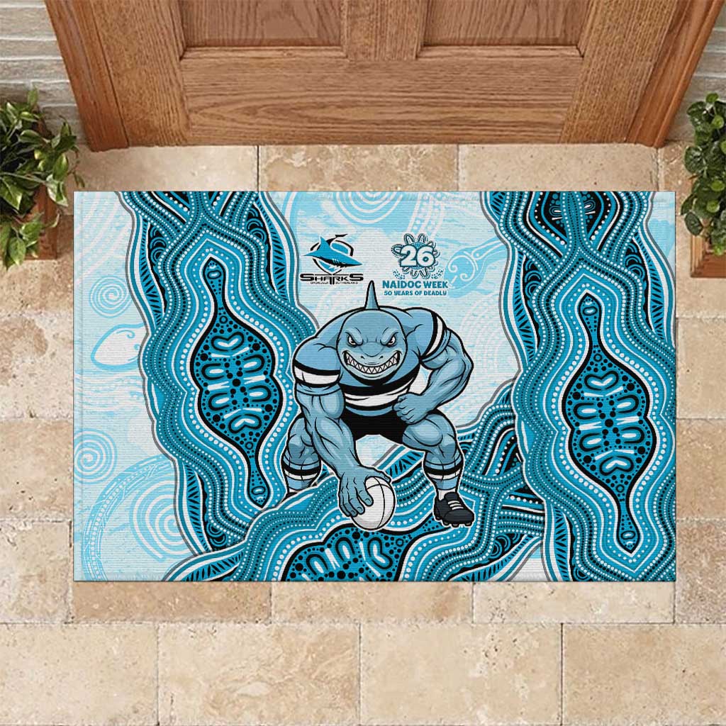 Cronulla Sharks NAIDOC Week 2026 Rubber Doormat First Nations of Australia Aboriginal Mascot Rugby