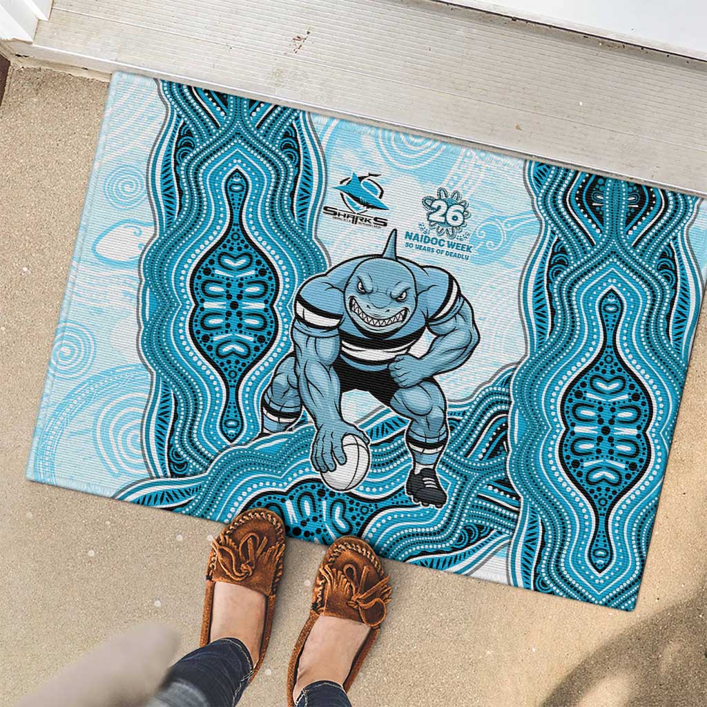 Cronulla Sharks NAIDOC Week 2026 Rubber Doormat First Nations of Australia Aboriginal Mascot Rugby