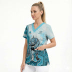 Cronulla Sharks NAIDOC Week 2026 Scrub Top First Nations of Australia Aboriginal Mascot Rugby