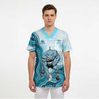 Cronulla Sharks NAIDOC Week 2026 Scrub Top First Nations of Australia Aboriginal Mascot Rugby