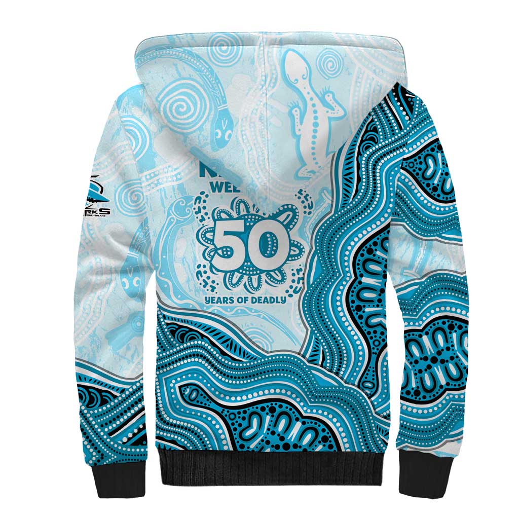 Cronulla Sharks NAIDOC Week 2026 Sherpa Hoodie First Nations of Australia Aboriginal Mascot Rugby