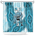 Cronulla Sharks NAIDOC Week 2026 Shower Curtain First Nations of Australia Aboriginal Mascot Rugby